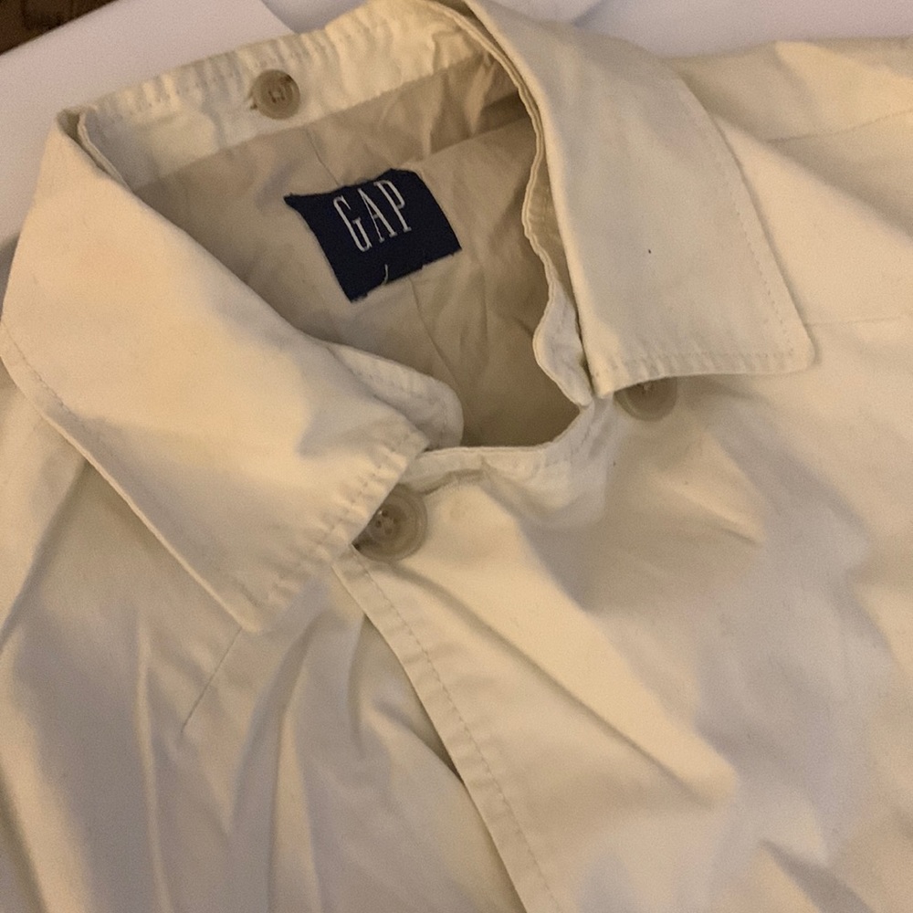 1990s eta gap lightweight rain trench jacket